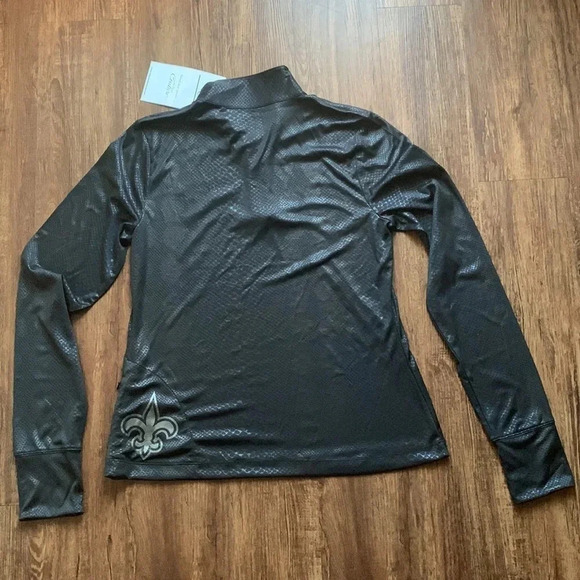 New Orleans Saints Pullover Zip Jacket NFL Logo - Picture 2 of 12